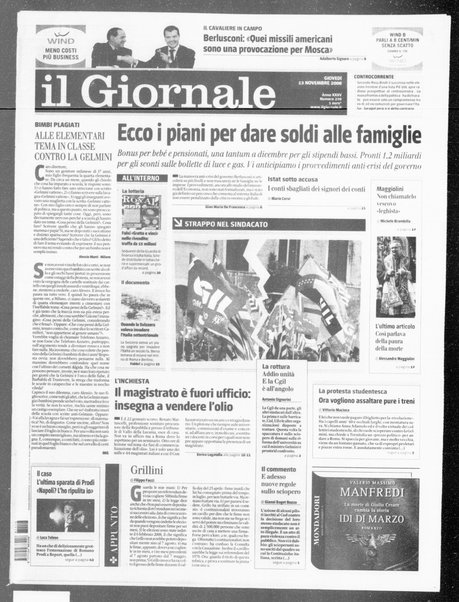 Il giornale : quotidiano del mattino